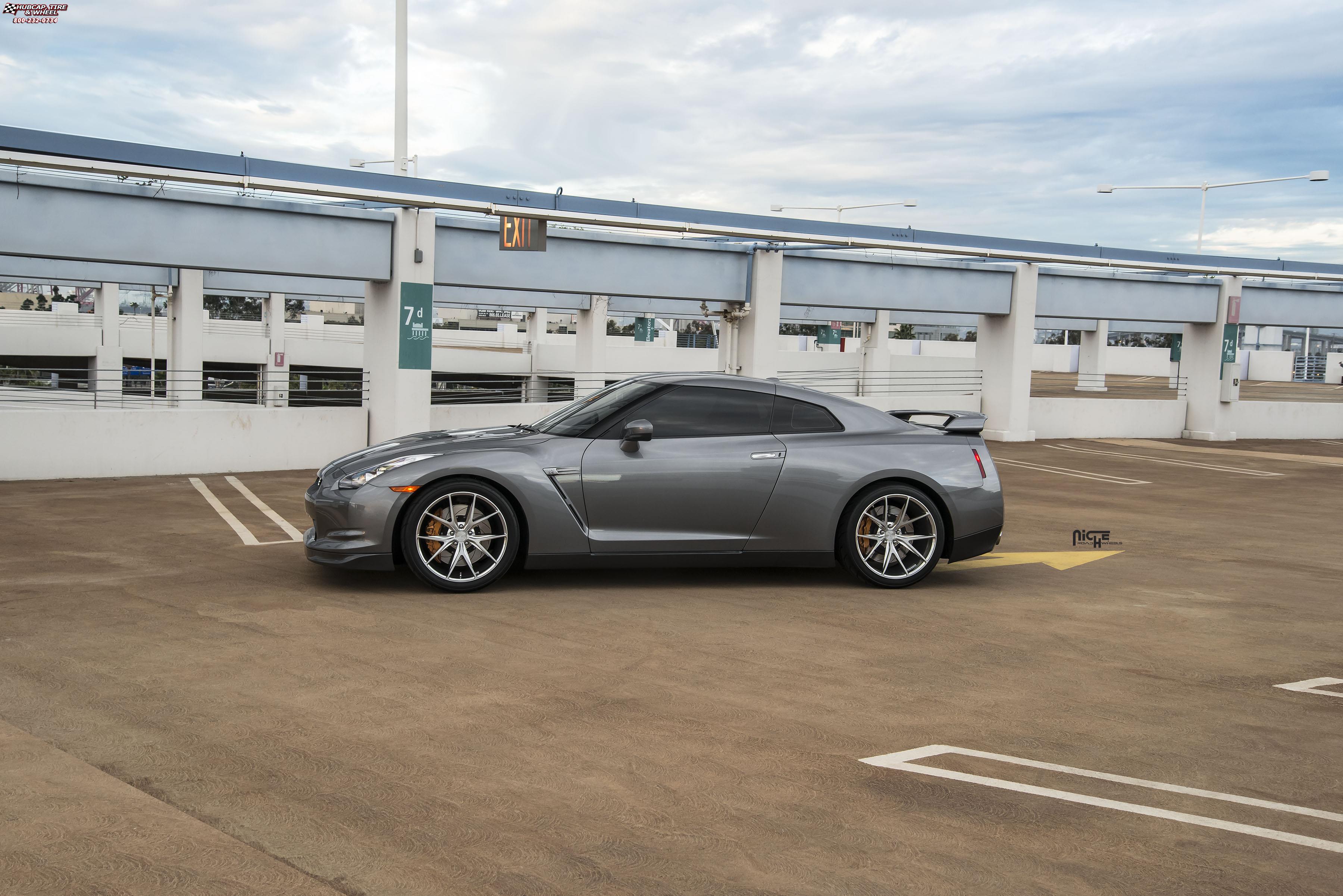 vehicle gallery/nissan gt r niche misano 20x10  Brused Face | Hi Luster Polished Windows wheels and rims
